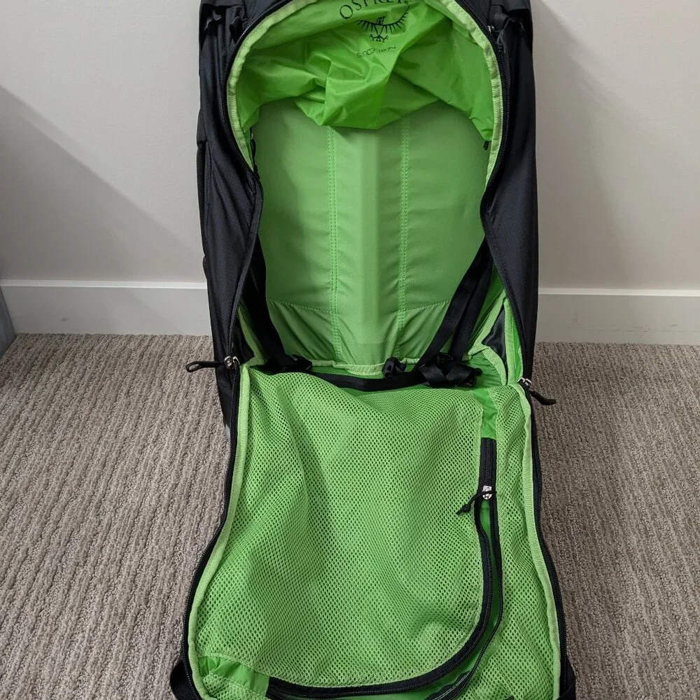 Osprey Ozone High Road LT 18" (meets domestic and intl carry) BLACK - Like New! - Picture 5 of 5